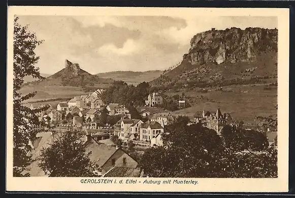 AK Gerolstein i. d. Eifel, Auburg mit Munterley