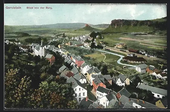 AK Gerolstein, Blick von der Burg