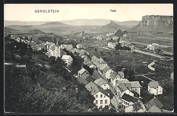 AK Gerolstein, Totalansicht mit Kirche