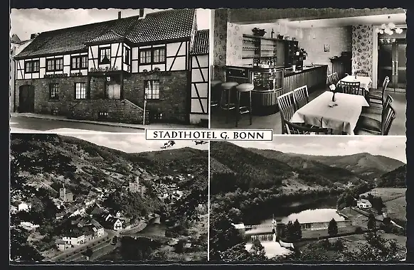 AK Bonn, Stadthotel Gertrud Bonn, Innenansicht, Panorama