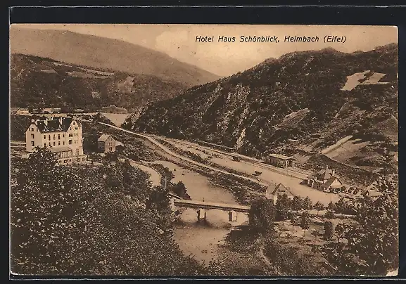 AK Heimbach /Eifel, Hotel Haus Schönblick Carl Uehlein