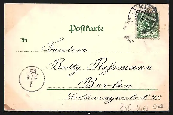 AK Kiel, Geschwader im Hafen