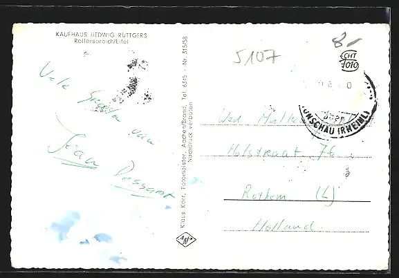 AK Rollesbroich, Turm, Uferpartie, Strassenpartie