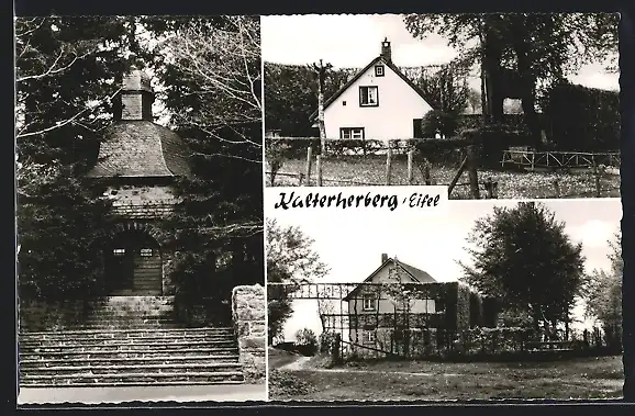 AK Kalterherberg, Kapelle, Ortsansicht