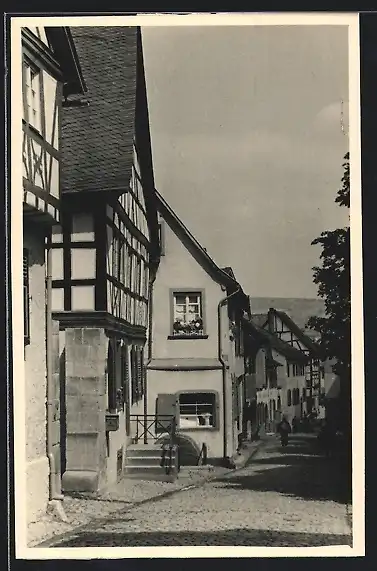 AK Meisenheim /Glan, Strassenpartie mit Fernblick