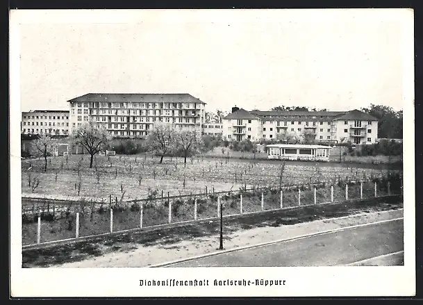 AK Karlsruhe-Rüppurr, Ev. Diakonissenanstalt, Spenden-Dankschreiben