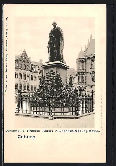 AK Coburg, Denkmal d. Prinzen Albert v. Sachsen-Coburg-Gotha