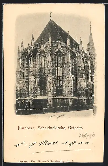 AK Nürnberg, Sebalduskirche, Ostseite