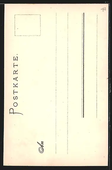 Lithographie Wernigerode, Schloss Wernigerode