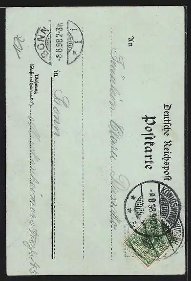 Mondschein-Lithographie Königswinter, Burg Drachenfels