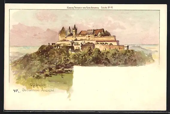 Künstler-AK Coburg, Gesamtansicht