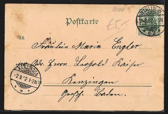 Lithographie Berlin, Kgl. Schloss mit Schlossbrunnen