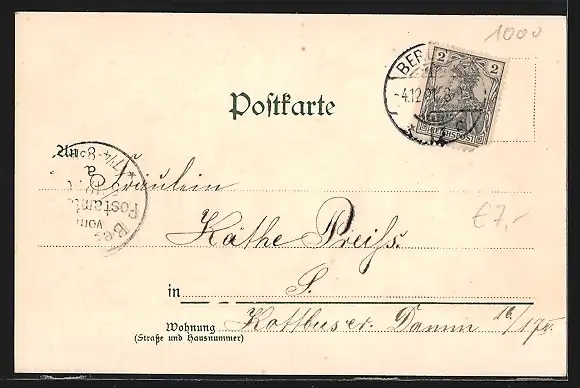 Lithographie Berlin, Königl.Schloss und Neuer Dom