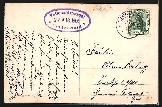 AK Rüdesheim, Niederwalddenkmal