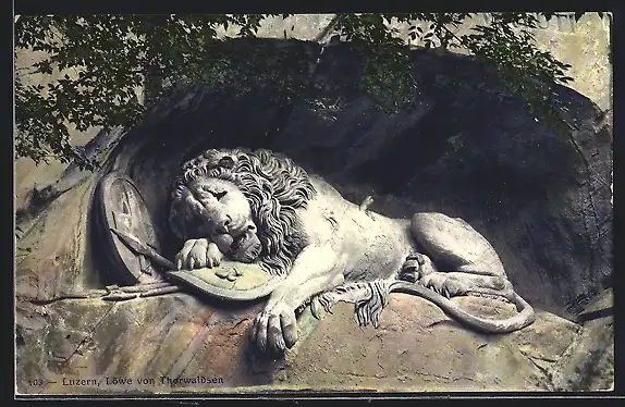 AK Luzern, Löwe von Thorwaldsen