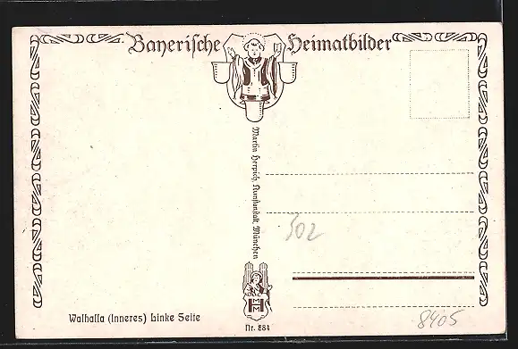 AK Walhalla, Innenansicht der linken Seite