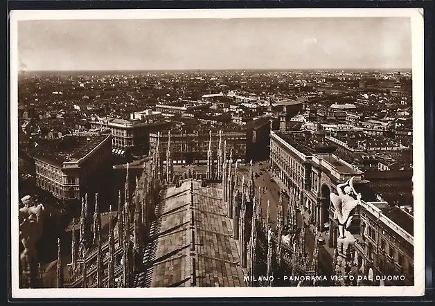 AK Milano, Panorama visto dal Duomo
