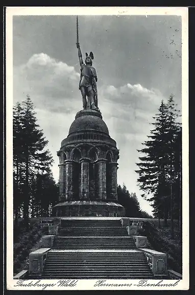 AK Hermanns-Denkmal, Vorderansicht