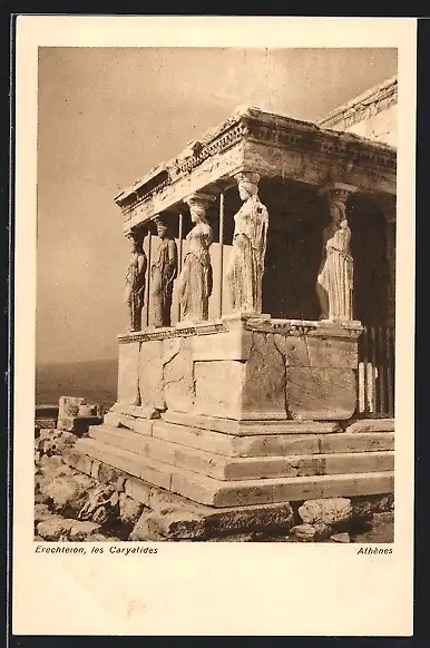 AK Athènes, Erechteion, Les Caryatides