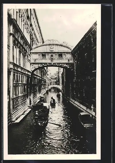 AK Venedig / Venezia, Ponte dei Sospiri, Motiv der Seufzerbrücke