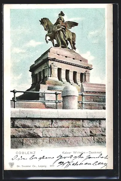 AK Koblenz, Kaiser Wilhelm-Denkmal