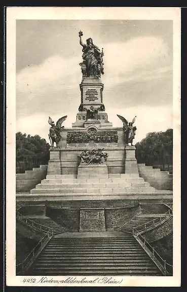 AK Niederwald National-Denkmal mit Germania