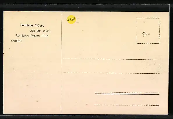 AK Blick zum Vulkan Vesuv