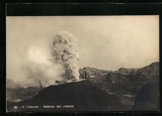 AK Vesuvio, Interno del cratere, Vulkan