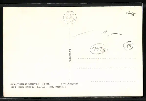 AK Napoli, Vesuvio-Esplosione di Lava-Maggio 1933, Vulkan