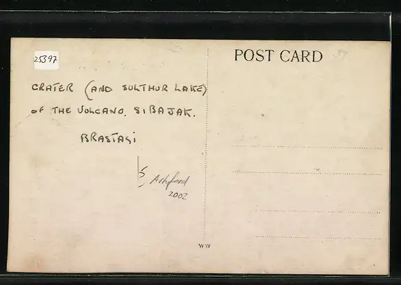 AK Brastasi, Crater of the Volcano Sibajak, Vulkan