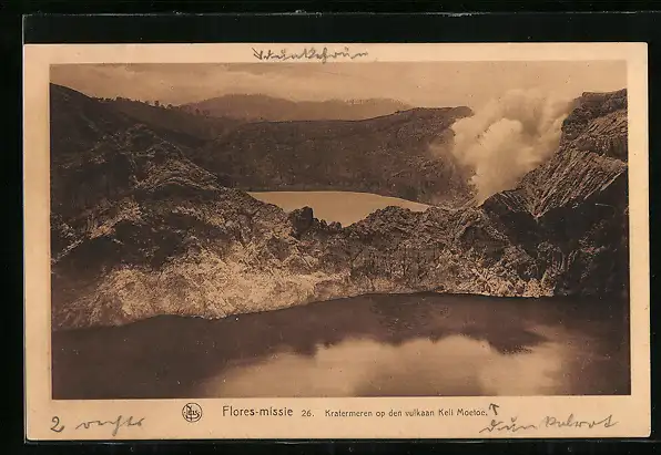 AK Flores-missie, Kratermeren op den vulkaan Keli Moetoe, Vulkan