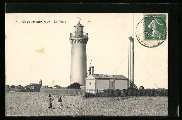 AK Cayeaux-sur-Mer, Le Phare, Leuchtturm