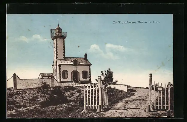 AK La Tranche-sur-Mer, Le Phare, Leuchtturm
