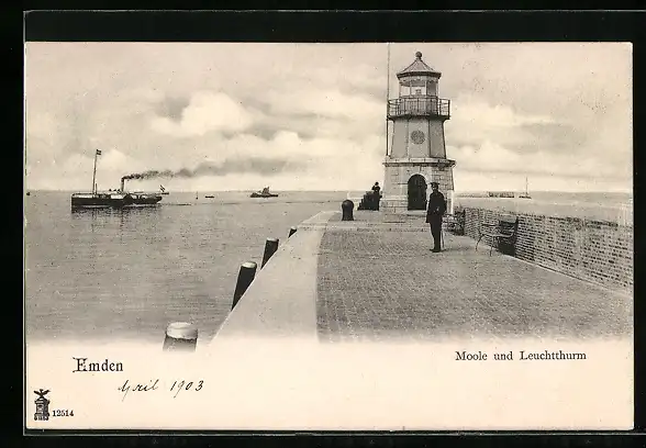 AK Emden, Mole und Leuchtturm