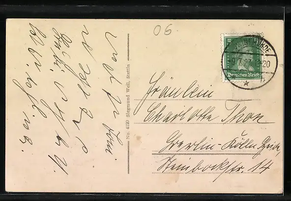 AK Swinemünde, Osternothafen, Leuchtturm