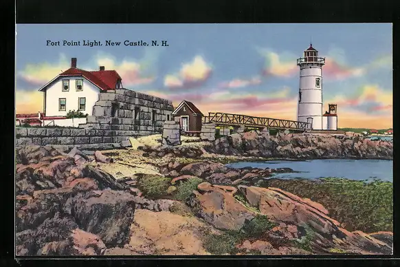 AK New Castle, Fort Point Light, Leuchtturm