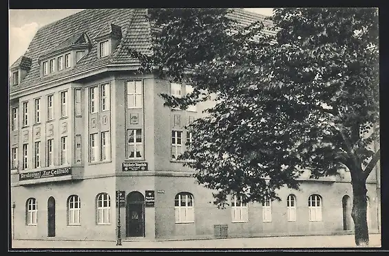 AK Düsseldorf-Rath, Ansicht vom Restaurant Zur Centrale