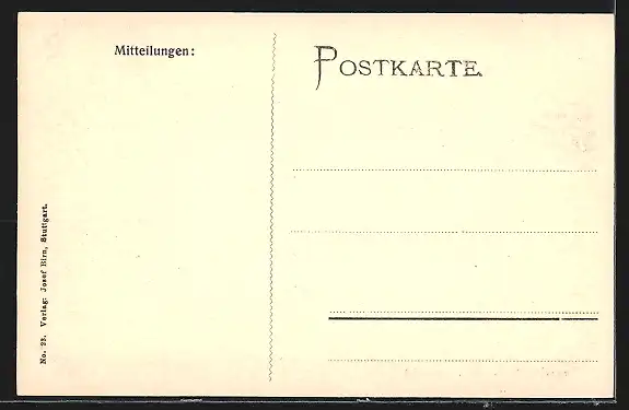 AK Freudenstadt, Kgl. Postamt, Mann mit Pferd