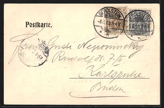 AK Gerolstein /Eifel, Ortsansicht im Winter