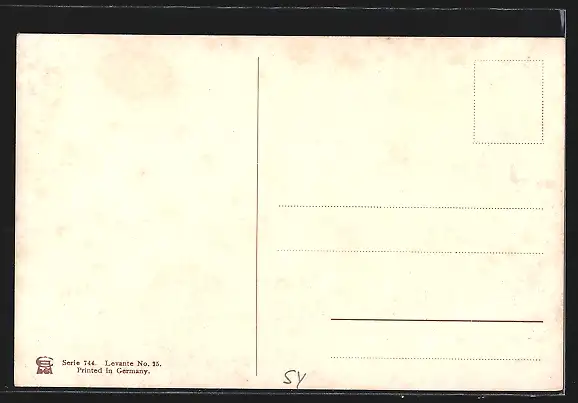 Künstler-AK F.Perlberg: Damaskus, Blick auf die Stadt