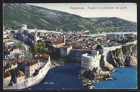 AK Dubrovnik / Ragusa, Totalansicht