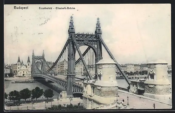 AK Budapest, Elisabeth-Brücke