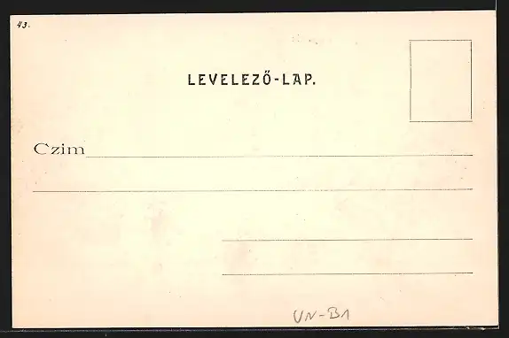 AK Budapest, Königliche Burg, Ortspartie