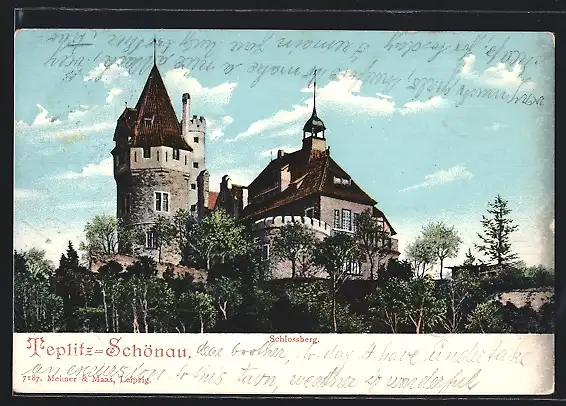 AK Teplitz-Schönau, Schlossberg, Schloss