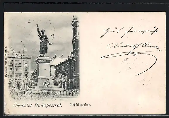 AK Budapest, Petöfi-szobor
