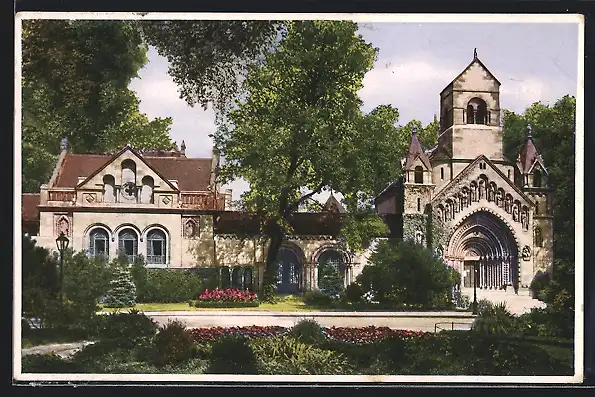 AK Budapest, Die Kapelle von Jaák im Stadtwäldchen