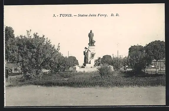 AK Tunis, Statue Jules Ferry
