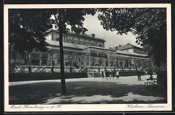 AK Bad Homburg v. d. H., Kurhaus-Terrasse