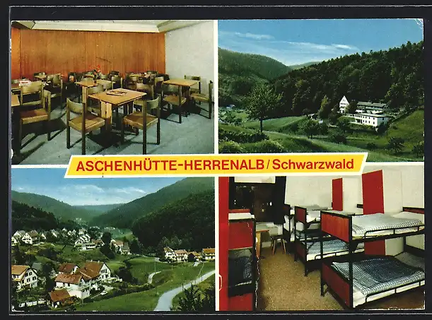 AK Herrenalb / Schwarzwald, Ev. Ferienheim Aschenhütte