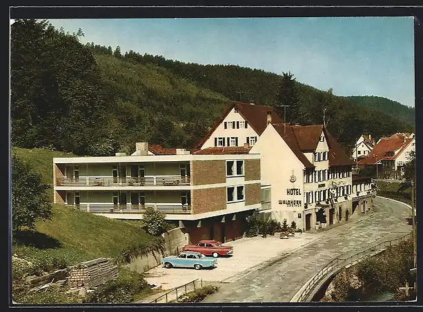 AK Berneck / Altensteig, Hotel Waldhorn